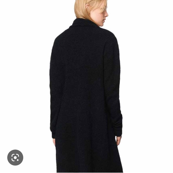 Bench Asymmetric Cardigan Black Boucle Long Line Size XS - Picture 4 of 13